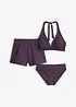 Bikini og badeshorts (3-delt sett), bonprix