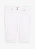 Jeans-bermuda med stretch og oppbrettet nederkant, bonprix