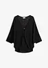 Finstrikket cardigan i 100% bomull, bonprix