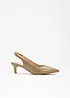 Slingbacks med kitten heels, bonprix