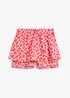 Shorts med skjørt i luftig musselin, bonprix