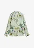 Volangbluse i kjølende rami-materiale, bonprix