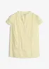 Ermeløs bluse i 100% bomull, bonprix