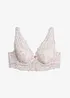 Padded-BH med blomstermønstret blonde, bonprix