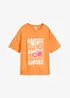 Oversized topp i 100% økologisk bomull, bonprix