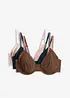 Uvattert T-skjorte-BH (3-pack), bonprix