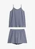 Kort pyjamas i myk musselin, bonprix