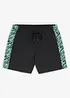 Badeshorts med mønstrede innfellinger, bonprix