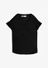 Bluse i viskose, kort arm, bonprix