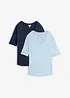 Lang topp i myk viskose (2-pack), bonprix