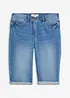 Jeans bermudashorts Mid Waist, komfortlinning, bonprix