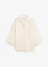 Oversized skjorte i viskosemiks, bonprix