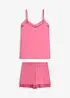Kort pyjamas i viskose, bonprix