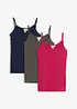 Singlet i 100% bomull (3-pack), bonprix