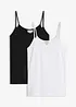 Singlet i økologisk bomull (2-pack), bonprix