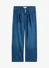 Cropped, Wide Leg-jeans High Waist, komfortlinning, bonprix