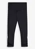 Ultralett trenings-caprileggings med rynking, hurtigtørkende, bonprix