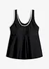 Tankini topp med broderi, bonprix