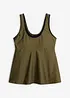 Tankini topp med broderi, bonprix