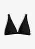 Bikinitopp med broderi, bonprix