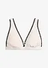 Bikinitopp med broderi, bonprix