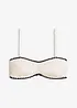 Bandeau-bikinitopp med broderi, bonprix
