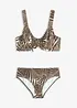 Minimizer-bikini med vatterte skulderbånd, bonprix