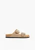 Slip-in sandaler i skinn fra Tamaris , Tamaris