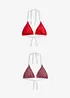 Triangel-bikinioverdel (2-pack), bonprix