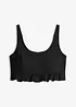 Dekkende bustier-bikinitopp, hurtigtørkende, bonprix