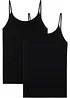 Singlet i økologisk bomull (2-pack), bonprix