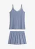 Kort pyjamas i pointellejersey, bonprix