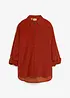 Skjorte i kordfløyel med sidesplitter, bonprix
