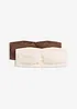 Bandeau-BH med økologisk bomull (2-pack), bonprix