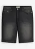 Bermudashorts i denim med stretch og forsterket skritt, Regular fit, bonprix