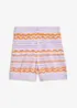 Strikket shorts i luftig bomull-/linmiks, bonprix