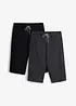 Lang jerseyshorts i 100% økologisk bomull (2-pack), bonprix
