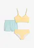 Bikini og badeshorts (3-delt sett), bonprix