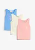 Singlet i 100% økologisk bomull (3-pack), bonprix