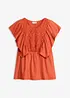Trikotbluse i strukturert krepp, bonprix