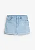 Jeansshorts Mid Waist med økologisk bomull, bonprix
