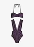 Badedrakt + bandeau-bikinioverdel (2-delt sett), bonprix
