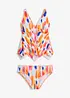 Tankini med sikksakk-kant (2-delt sett), bonprix