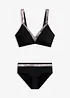 Bikini med sølvfargede detaljer, bonprix