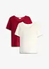 Mama topp med dyp, rund hals (2-pack), bonprix