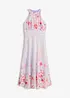 Midikjole med drapering, bonprix