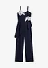 Jumpsuit med stropper og blonder, bonprix