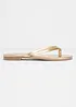 Tåsandaler i metallic-look, bonprix