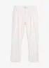 Regular Fit chinos av 100% lin, Straight, bonprix