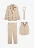 Dress (4-delt sett) med vest og slips, Regular Fit, bonprix